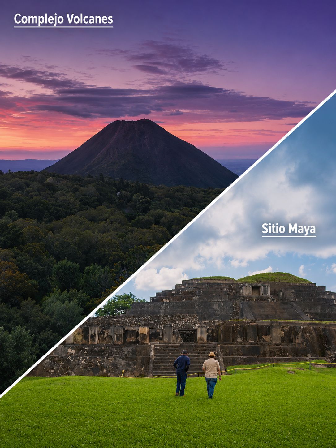 Sitio Maya y Volcanes